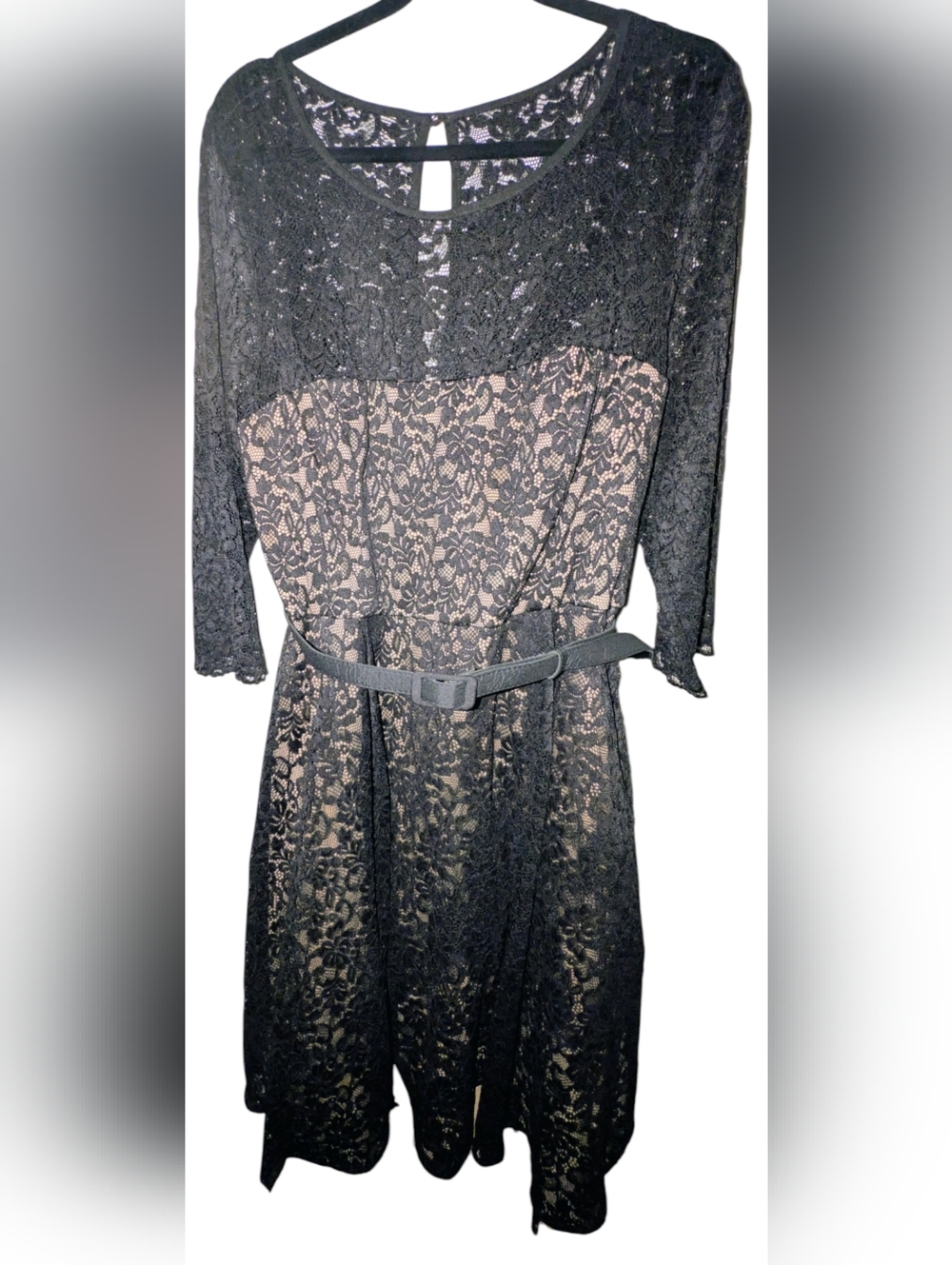NWT City Chic Black Lace Lover Dress Plus Size M/18